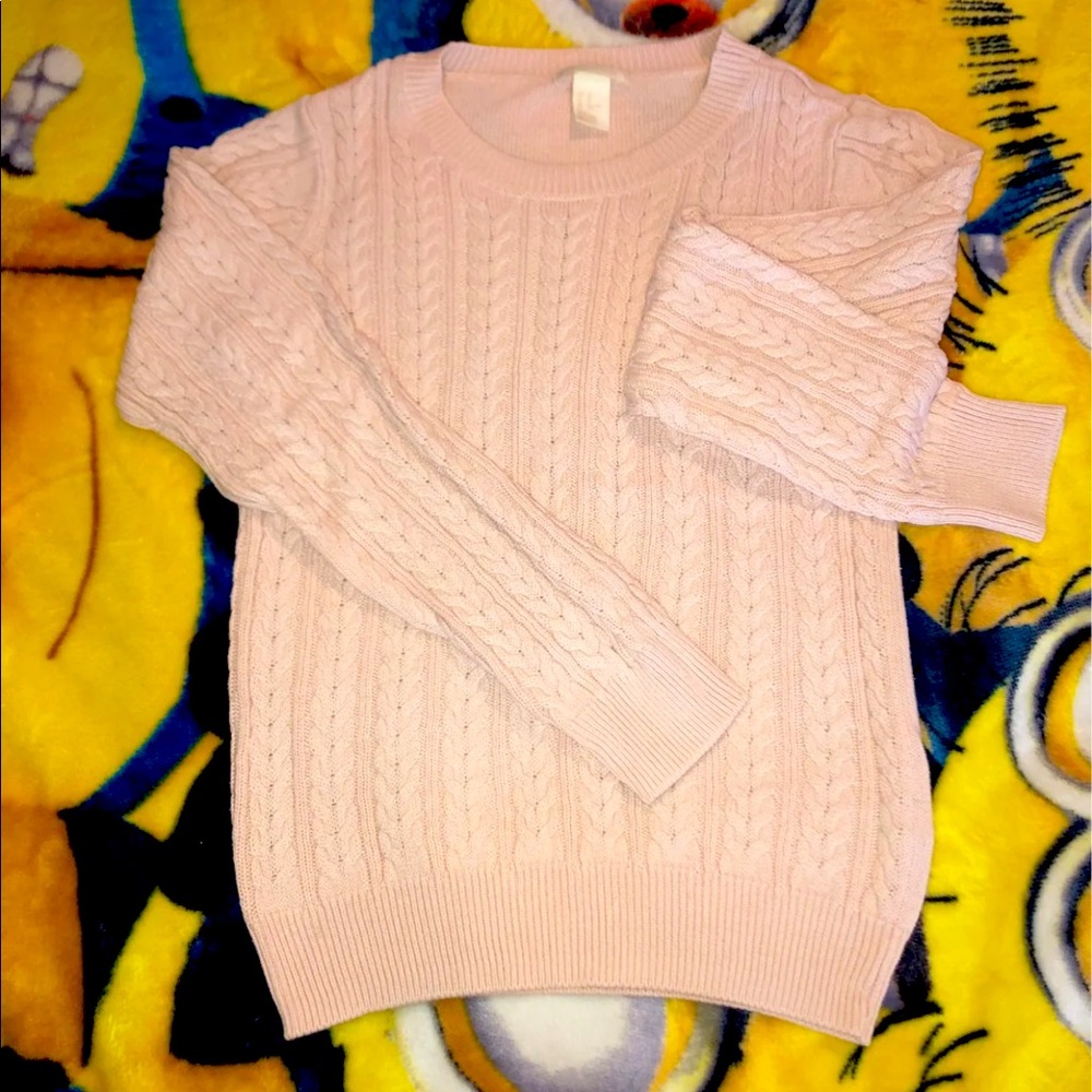 Pastel pink H&M crewneck Sweater